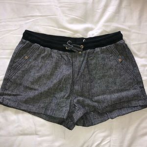 Cute Dark Grey Shorts with Gold Detail